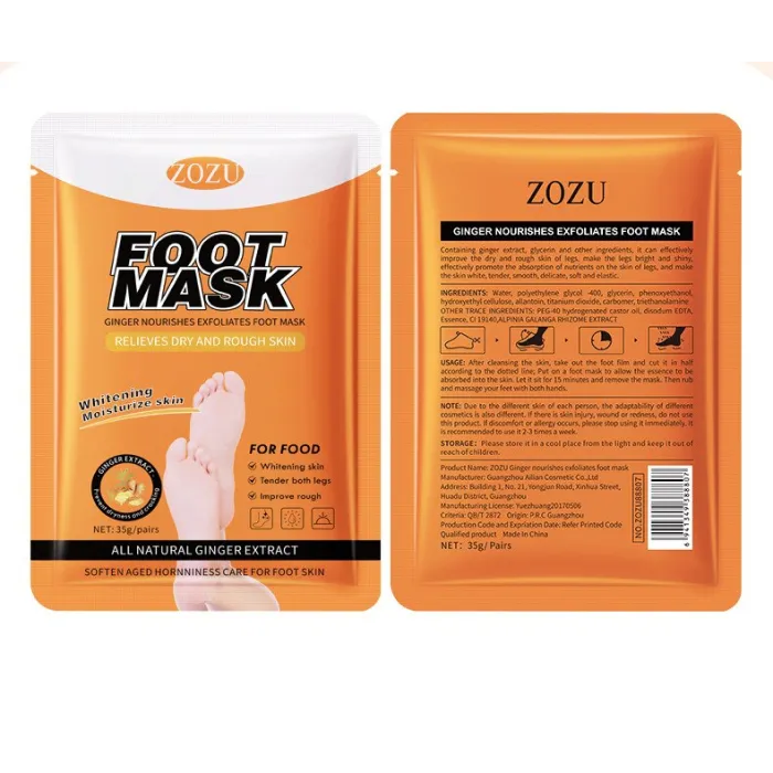 10 Pairs Ginger Foot Mask
