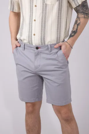 1897 Legends 9” Heavy Washed Twill Flat Front Shorts for Men in Light Grey | 5GLL1223-LTGRY
