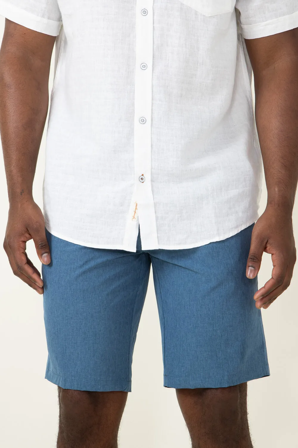 1897 Original Heather Hybrid Shorts for Men in Cobalt Blue | XM9821-GL-HCOBALT