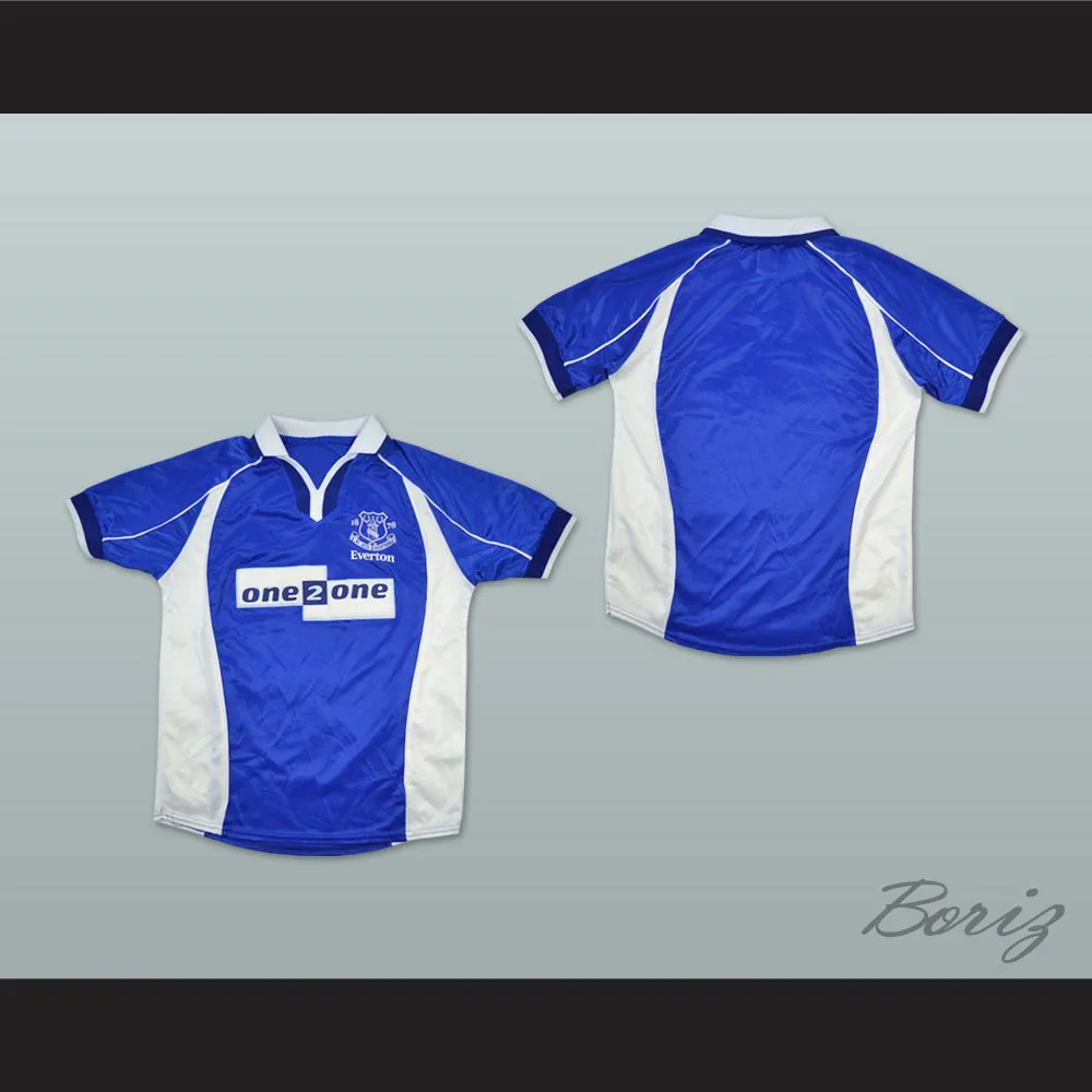 2000-2002 Everton Liverpool FC Blue Soccer Jersey