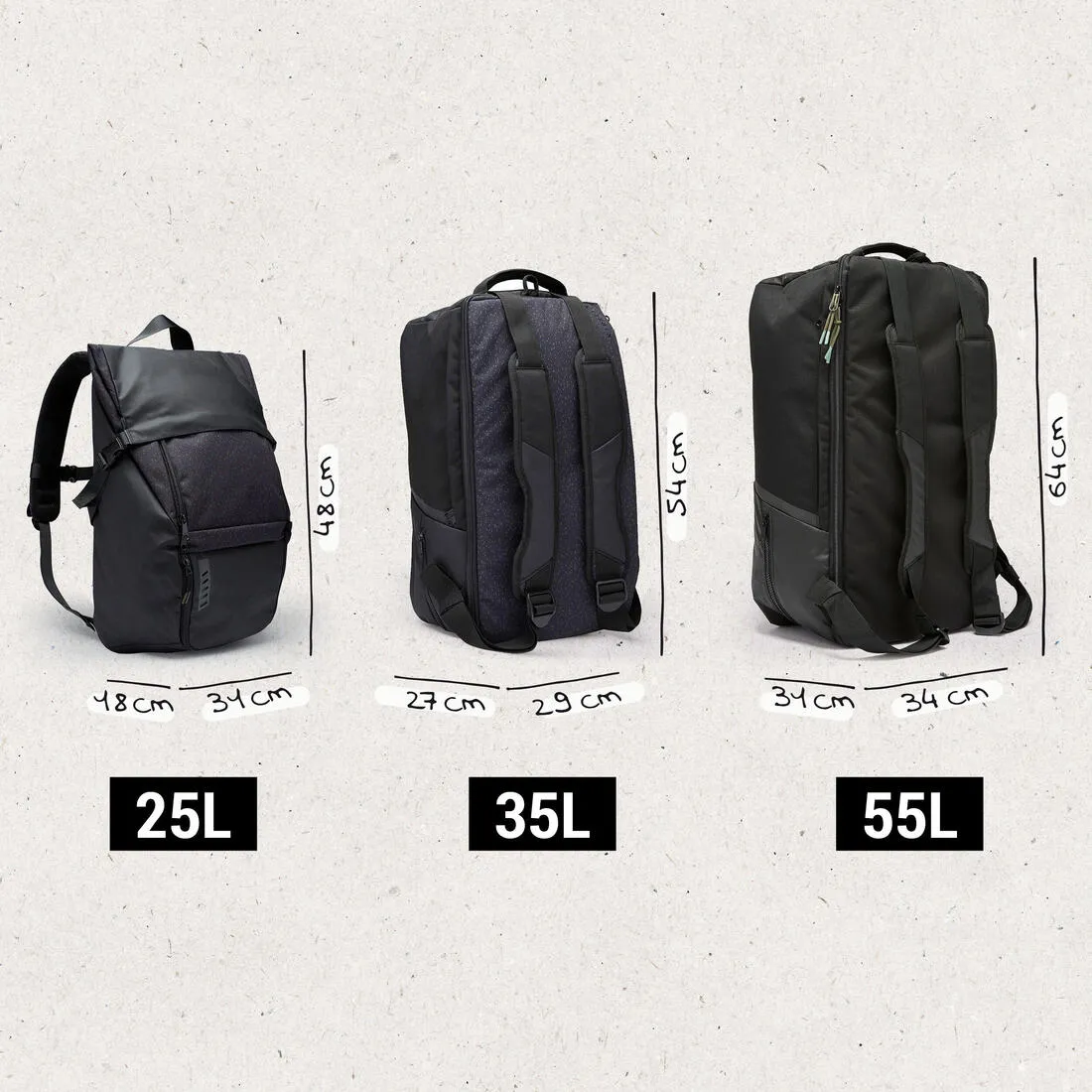 25L Backpack Urban - Black / Reflective