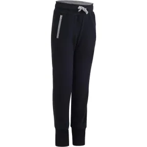 520 Boys' Slim-Fit Warm Gym Bottoms With Pockets - Black