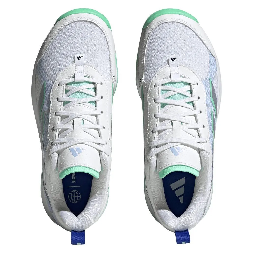 adidas AvaFlash Women's Tennis Shoe (White/Blue)