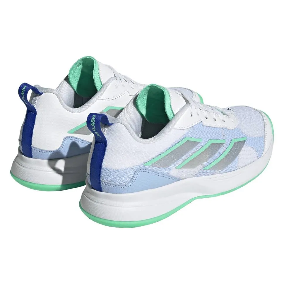 adidas AvaFlash Women's Tennis Shoe (White/Blue)