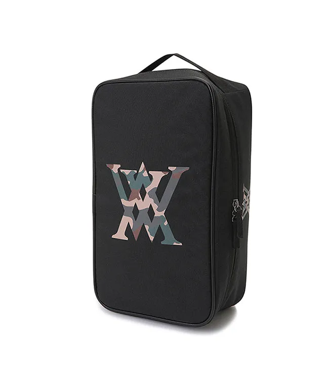 ANEW Golf: Camo Logo Shoe Case - Black