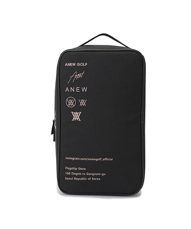 ANEW Golf: Camo Logo Shoe Case - Black