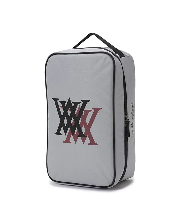 ANEW Golf: Double Logo Shoe Case - Gray