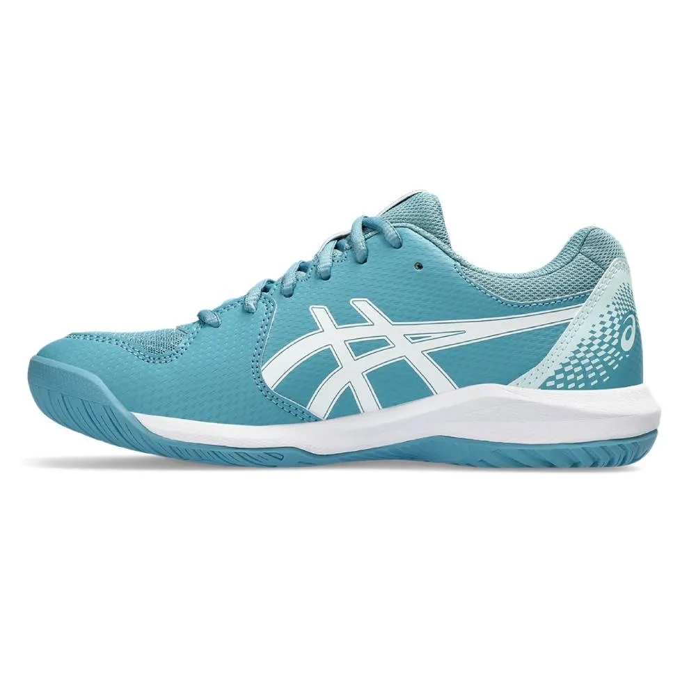 Asics Gel Dedicate 8 Wide Women's Tennis Shoe (Blue/White)