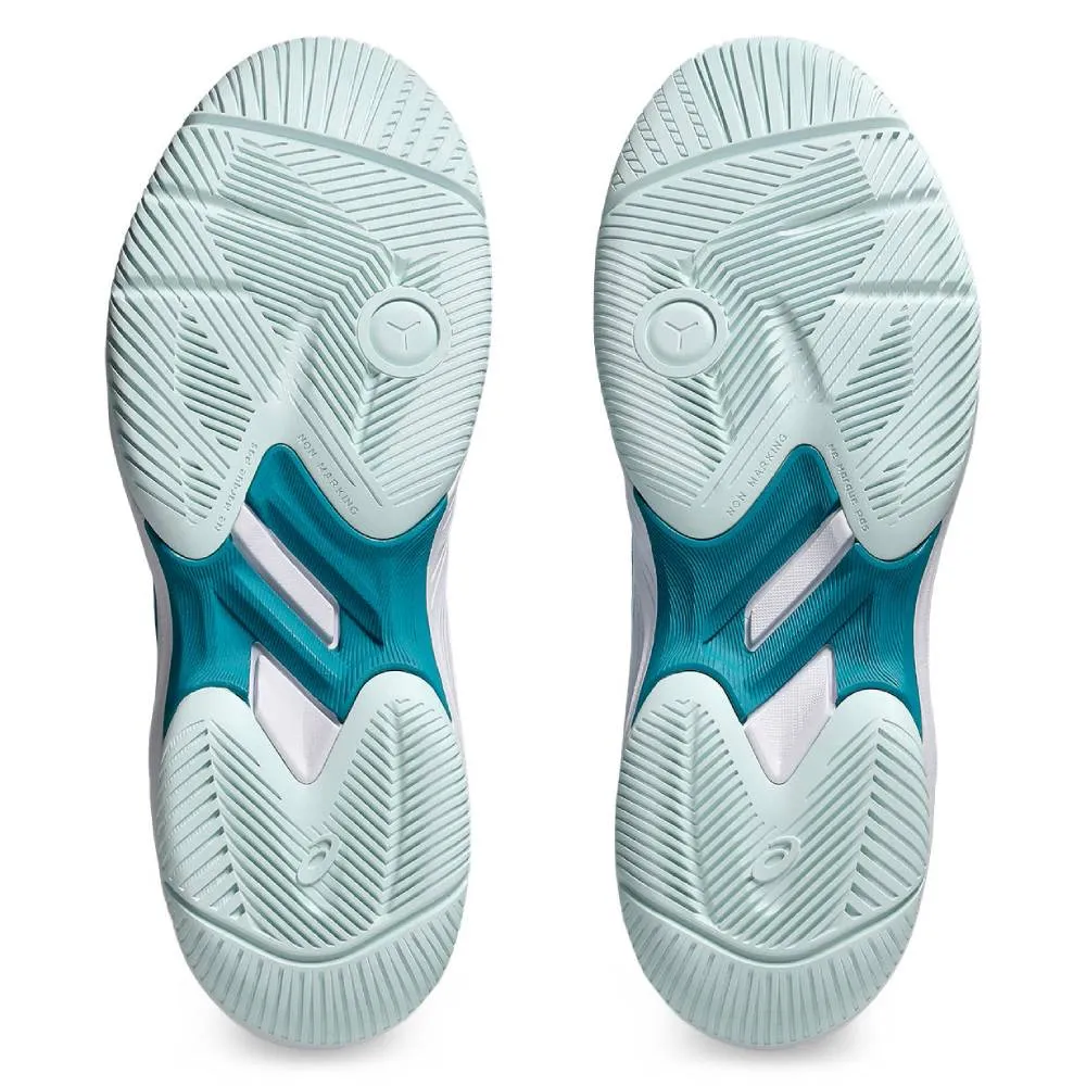 Asics Gel Game 9 Women's Tennis Shoe (Teal Blue/White)