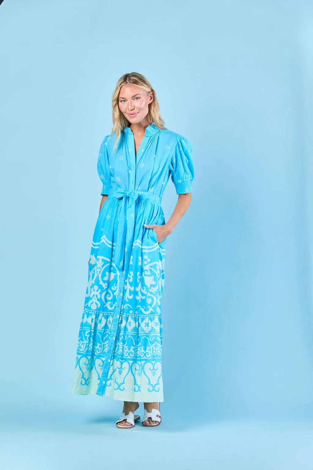 Birdie Dress in Sky Tulum