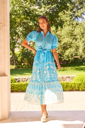 Birdie Dress in Sky Tulum