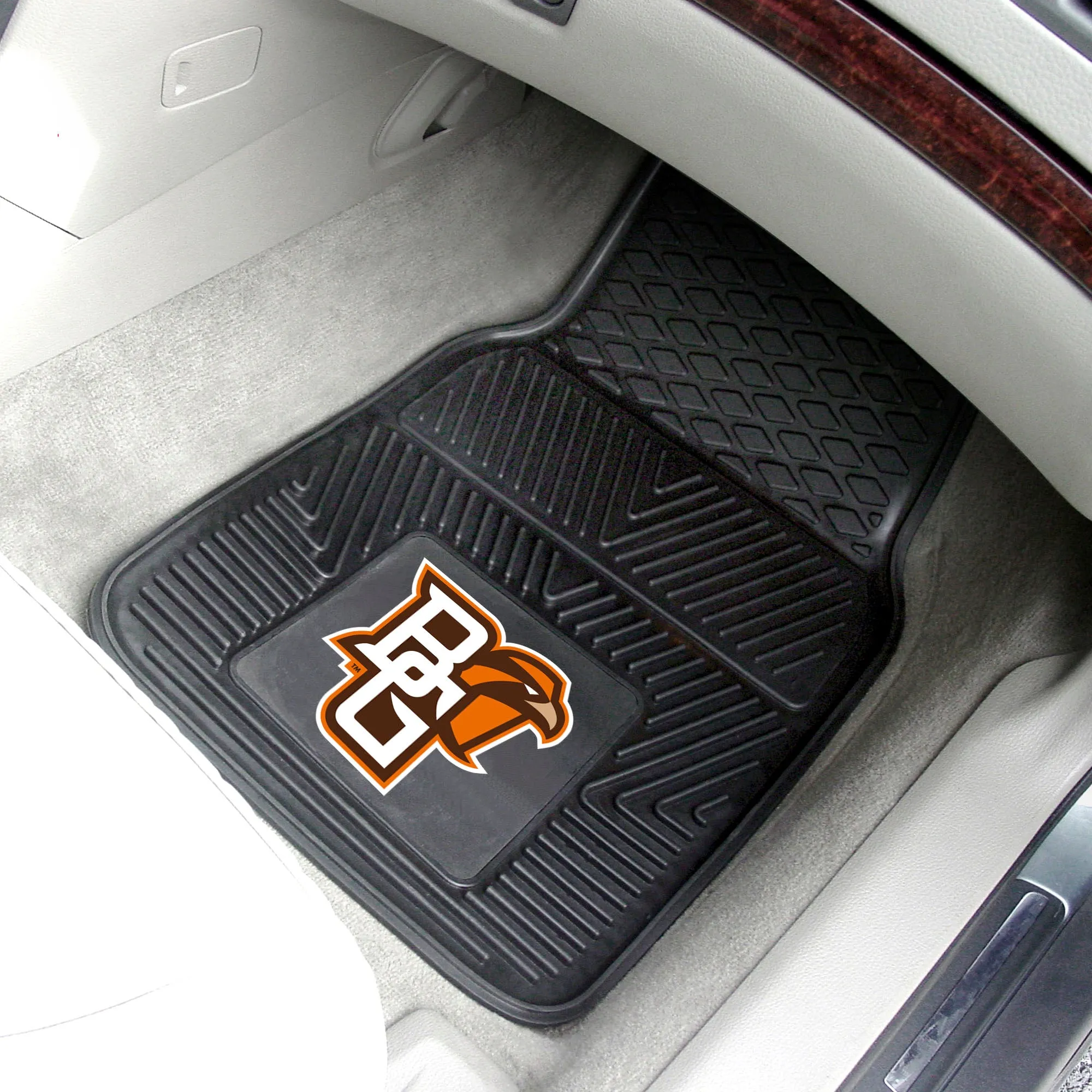 Bowling Green State University 2-pc Vinyl Car Mat Set