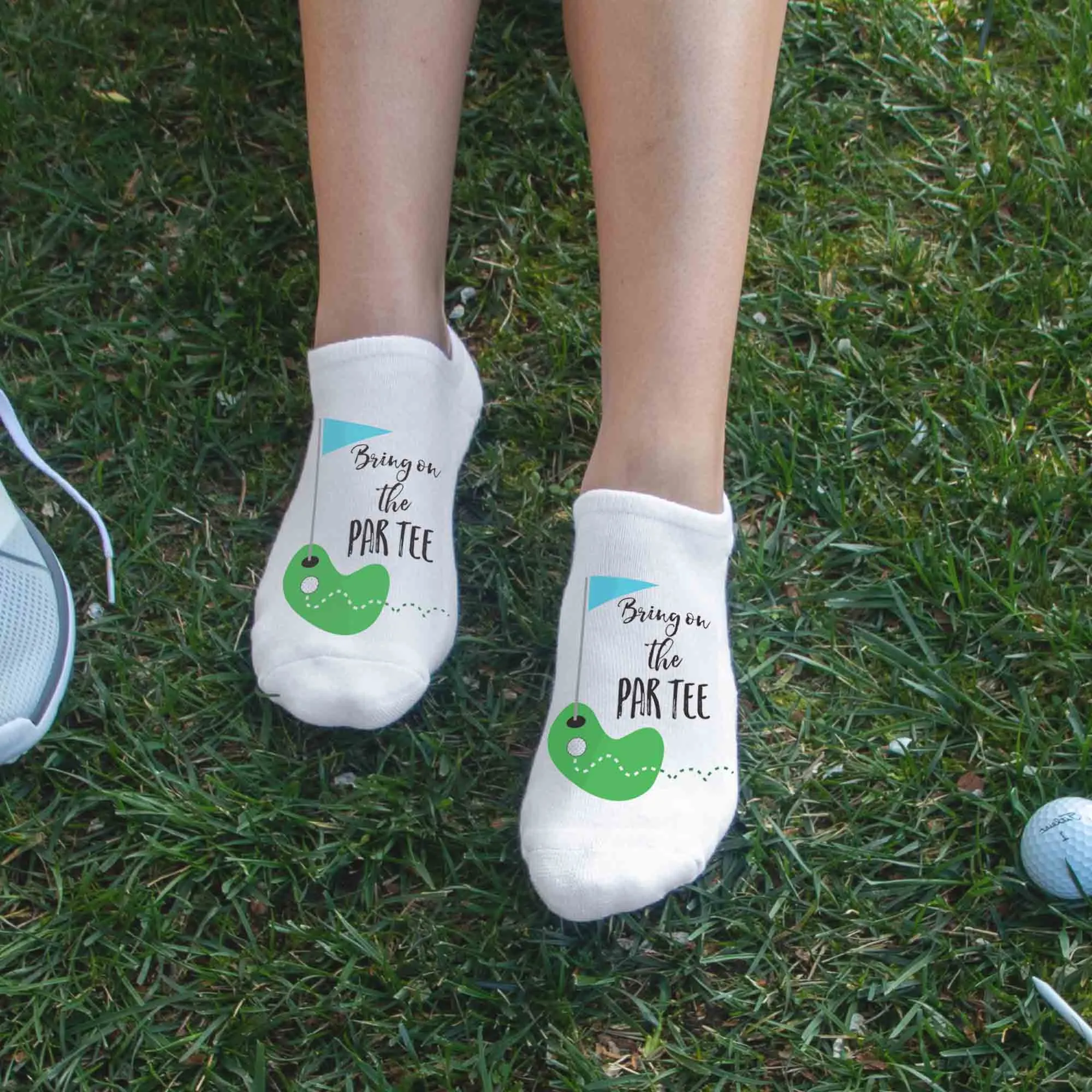Bring on the Par-Tee Golf Socks – Funny No-Show Socks for Women