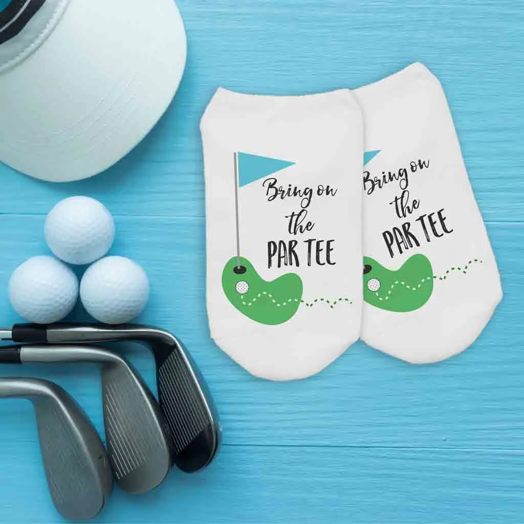 Bring on the Par-Tee Golf Socks – Funny No-Show Socks for Women