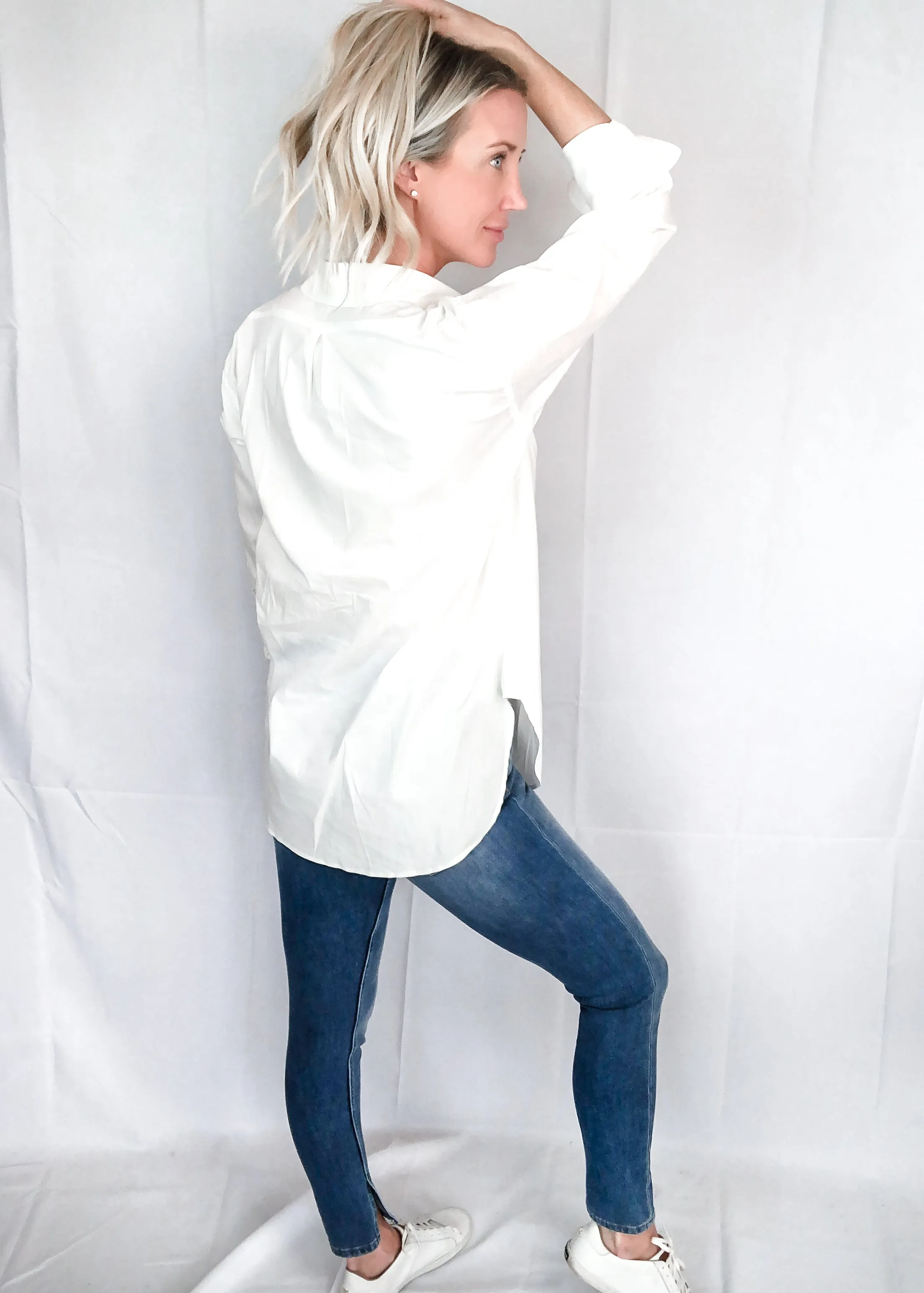 Charlotte White Button Down