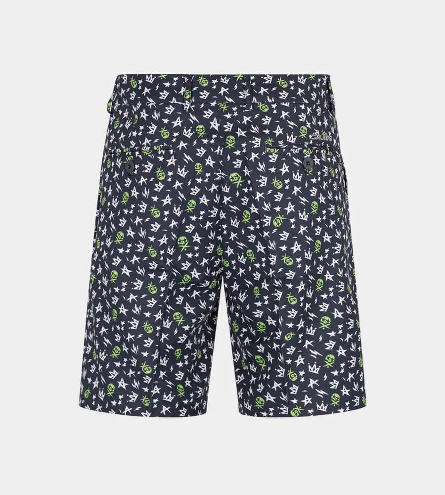 CLIMA GRUNGE SKULLZ SHORTS - NAVY
