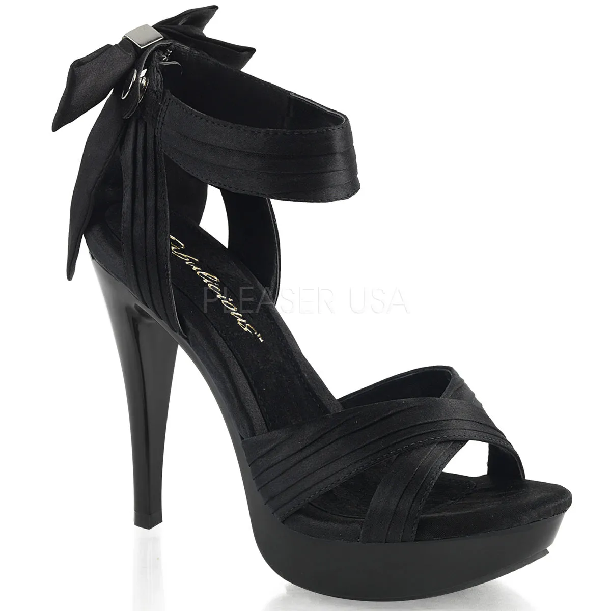 COCKTAIL-568  Black Satin/Black
