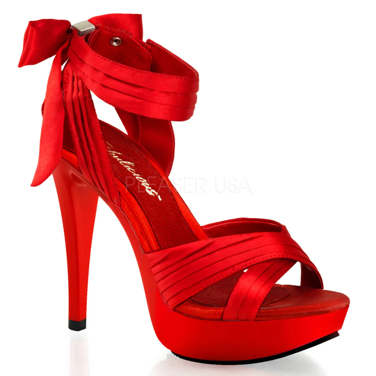 COCKTAIL-568  Red Satin/Red