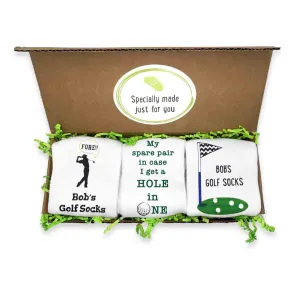 Custom Golf Socks for Men – Personalized Golf Gift Box