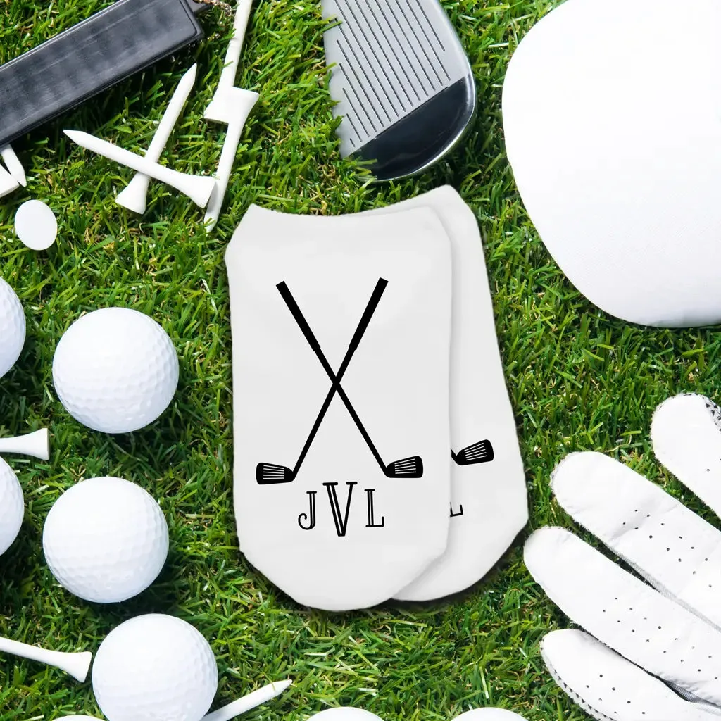 Custom Golf Socks for Men – Personalized No-Show Golf Sock Set