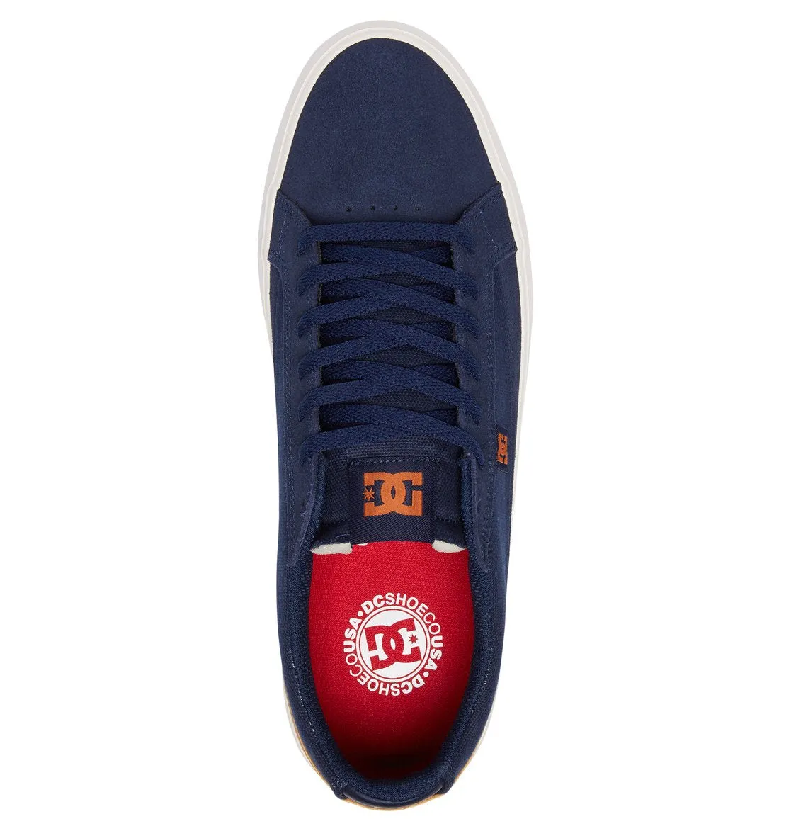 DC SHOES LYNNFIELD S NAVY DK CHOCOLATE TRAINERS (UK 7)