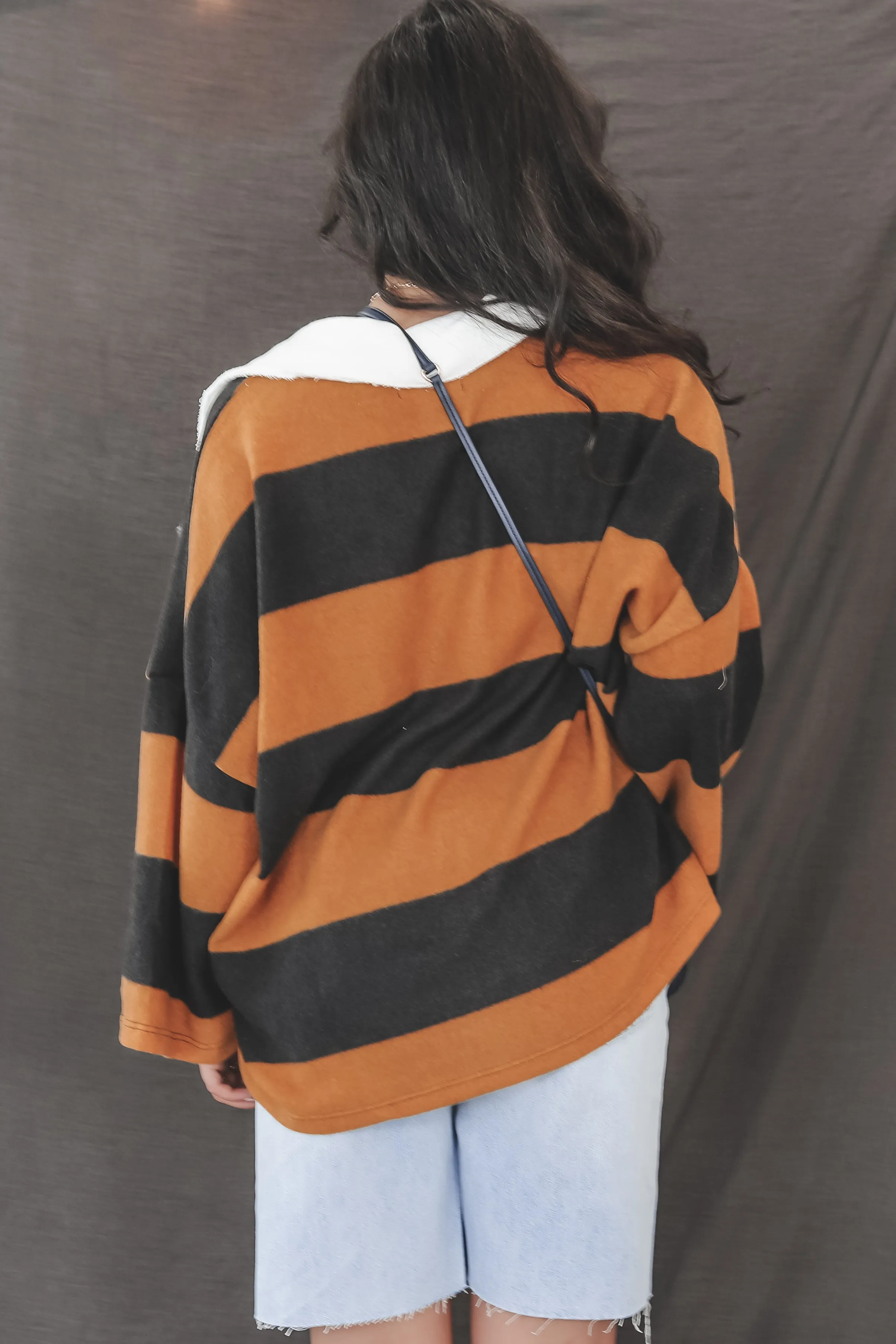 DEAL Cool Girl Club Striped Rugby Shirt
