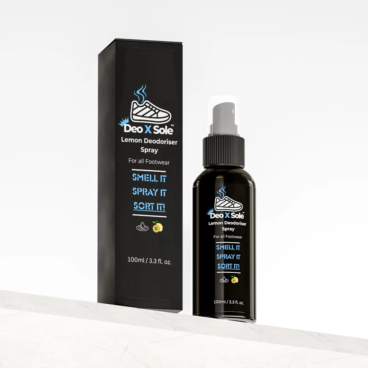 Deo X Sole’s Deodoriser Shoe spray