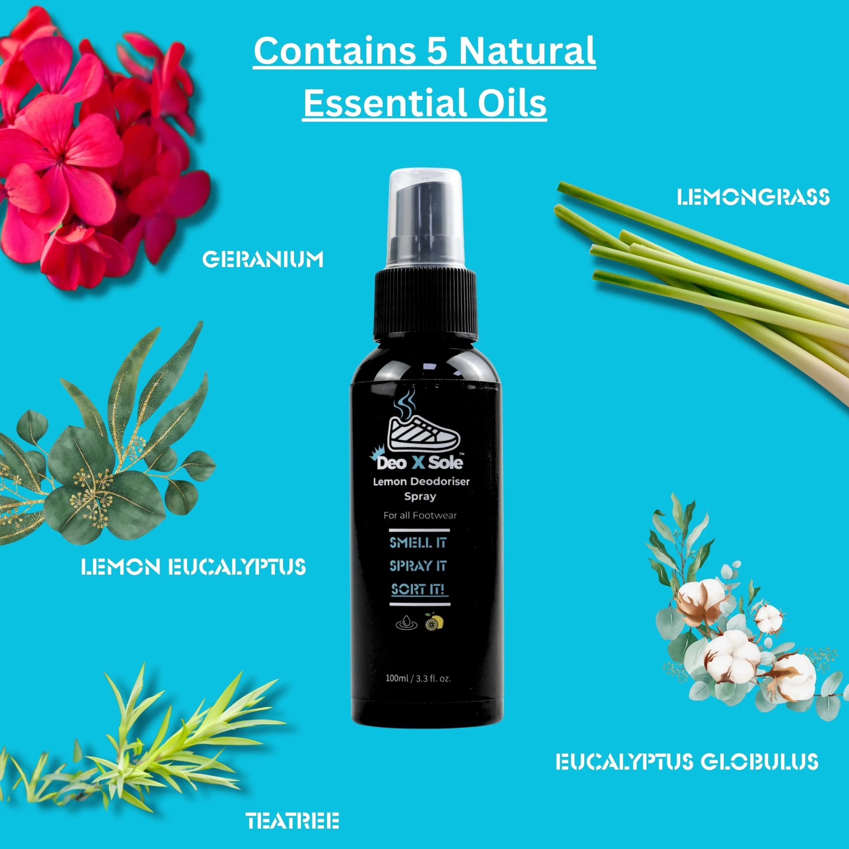Deo X Sole’s Deodoriser Shoe spray
