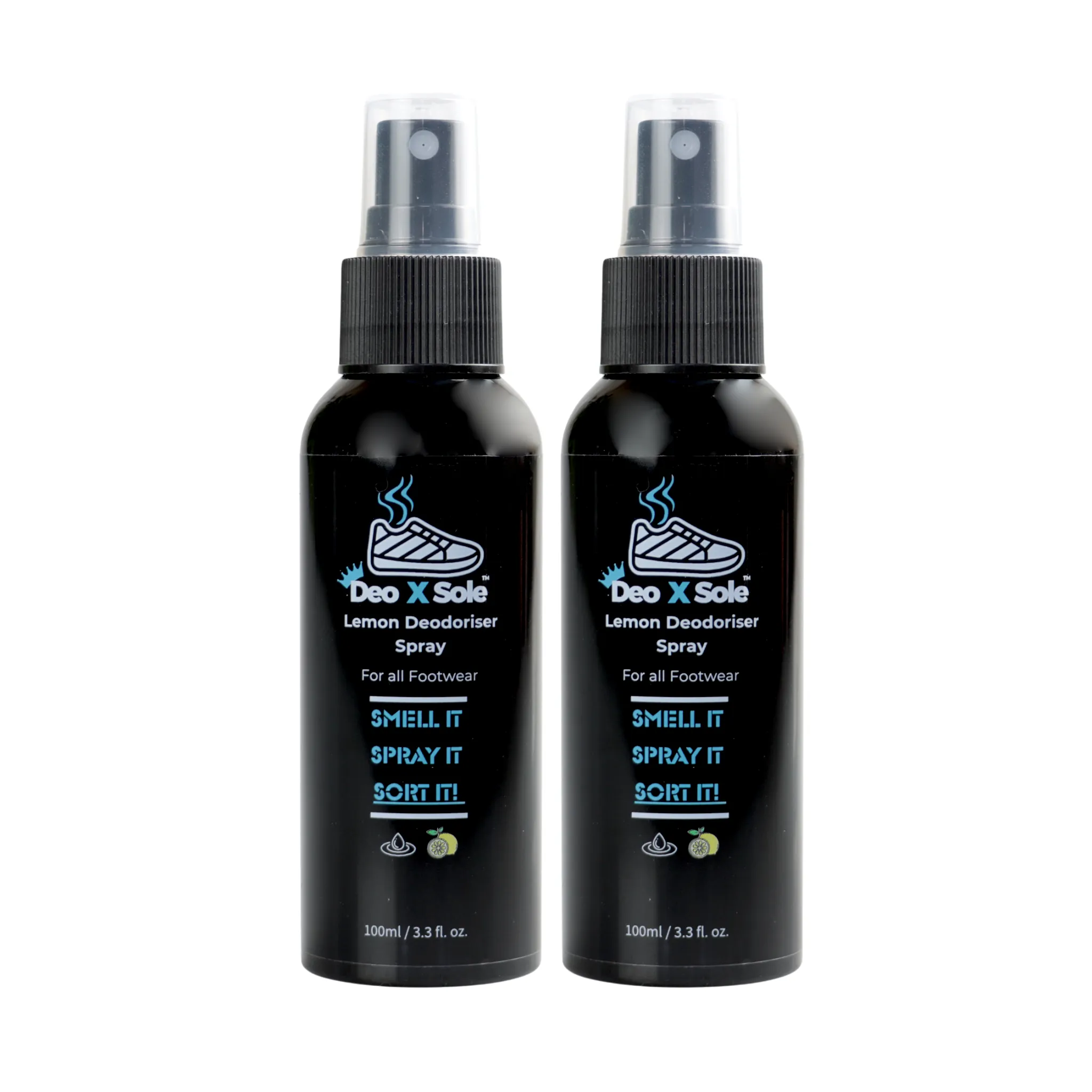 Deoxsole's Twin-pack Lemon Deodoriser Spray
