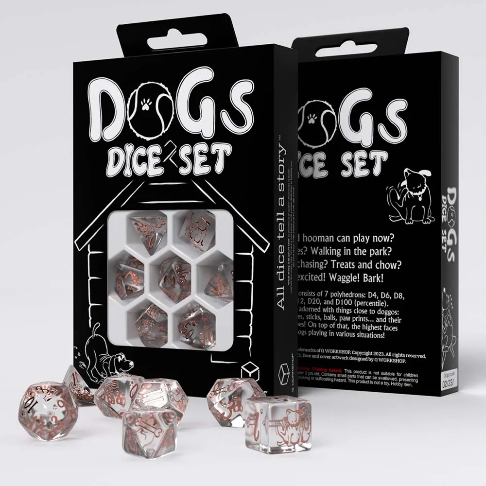 Dogs Dice Set Bubbles