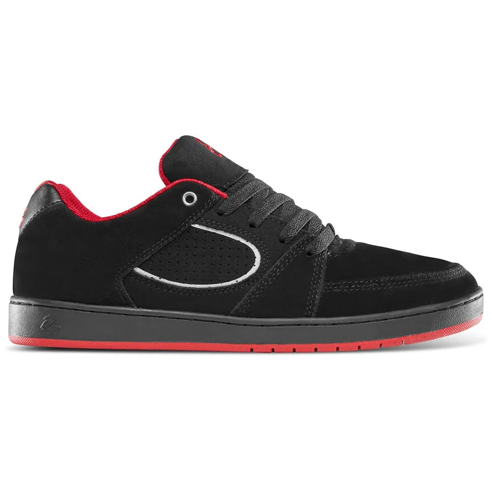 eS Footwear Accel Slim Black Silver Shoes