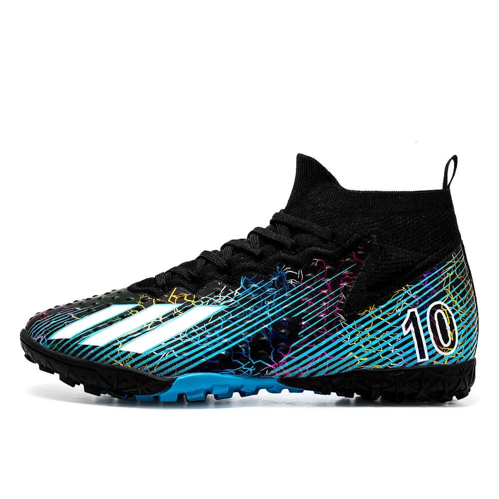 Factory wholesale football shoes with long spikes and broken nails, men's comprehensive training women's sports shoes, flying woven seamless large size