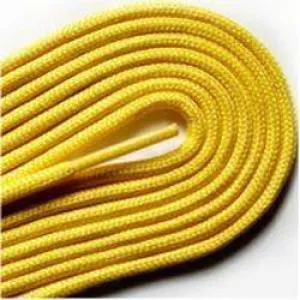 Fashion Thin Round Dress 1/8" Laces Custom Length with Tip - Gold (1 Pair Pack) Shoelaces