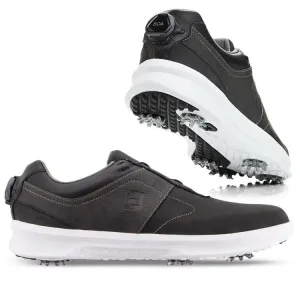 FootJoy Contour Series BOA Golf Shoes-Previous Season Style 8.5 Black/Charcoal (54186) M