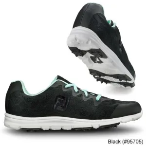 FootJoy Ladies Enjoy Engineered Mesh Spikeless Shoes - CLOSE OUT 7.0 Black (#95705) M