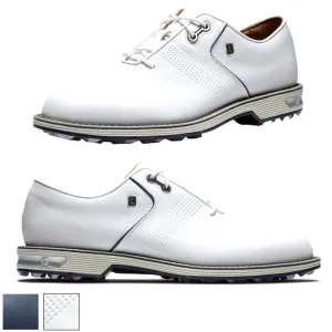 Footjoy Premiere Flint Spikeless Laced Series Shoes 7.5 White/White/Navy (53922) M