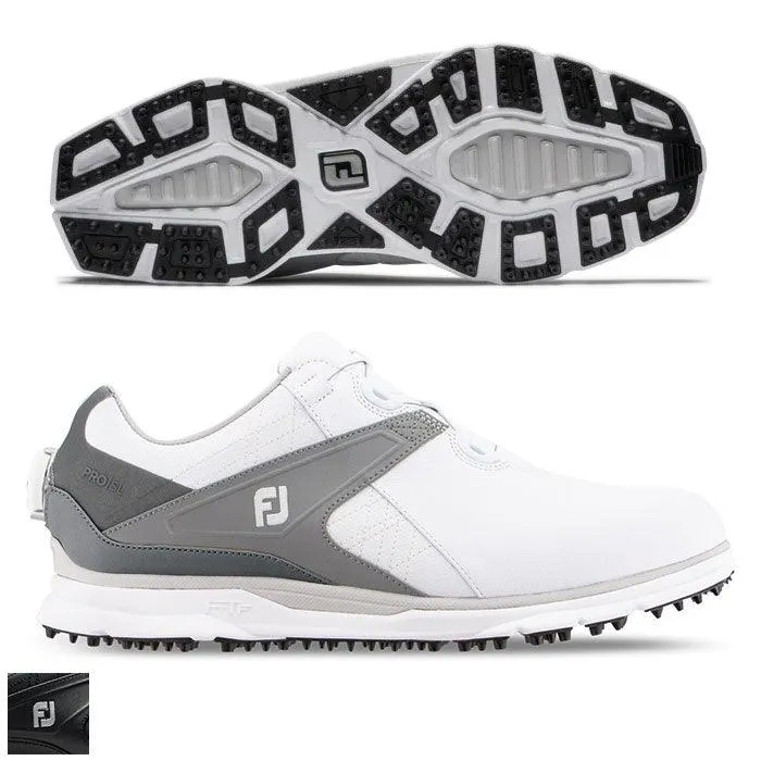 FootJoy Pro/SL BOA Shoes-Previous Season Style 9.5 White/Grey (53817) M