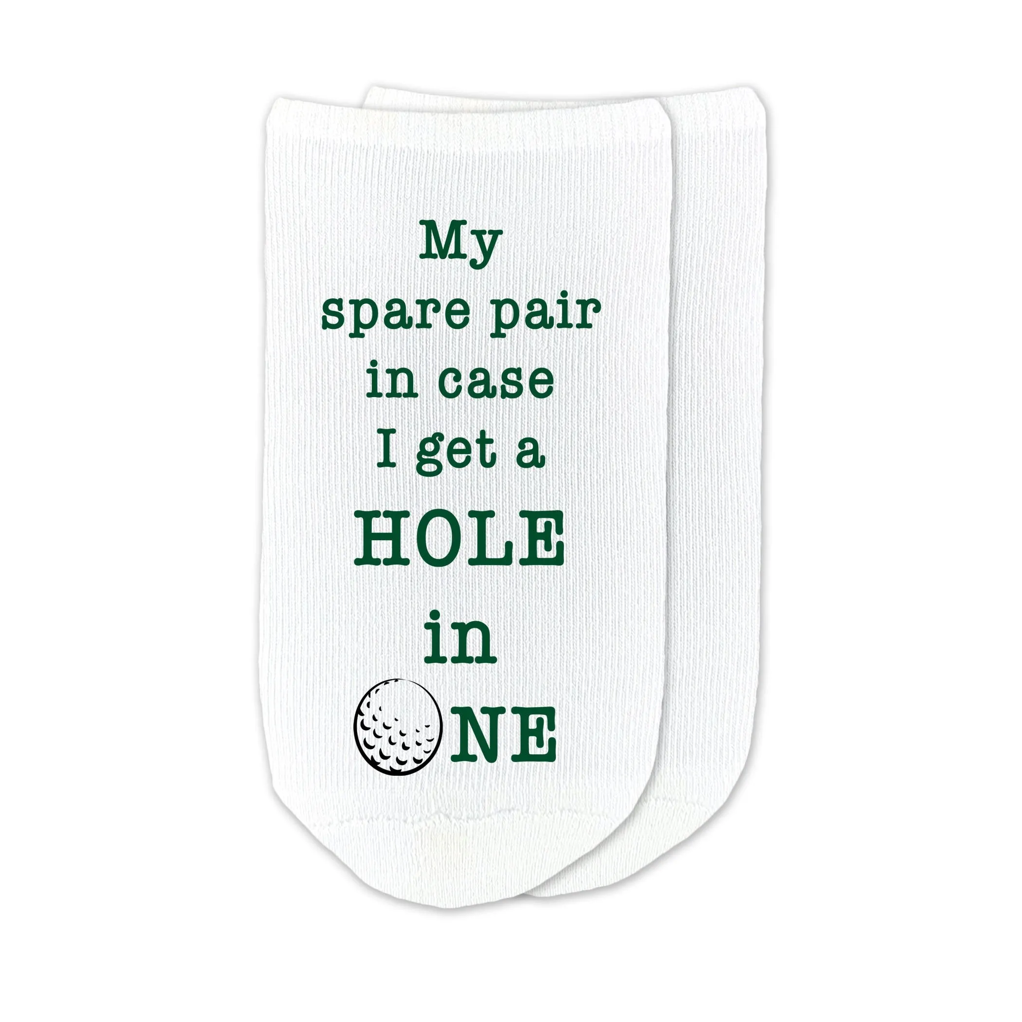 Funny Spare Pair Hole in One Golf Socks For Men