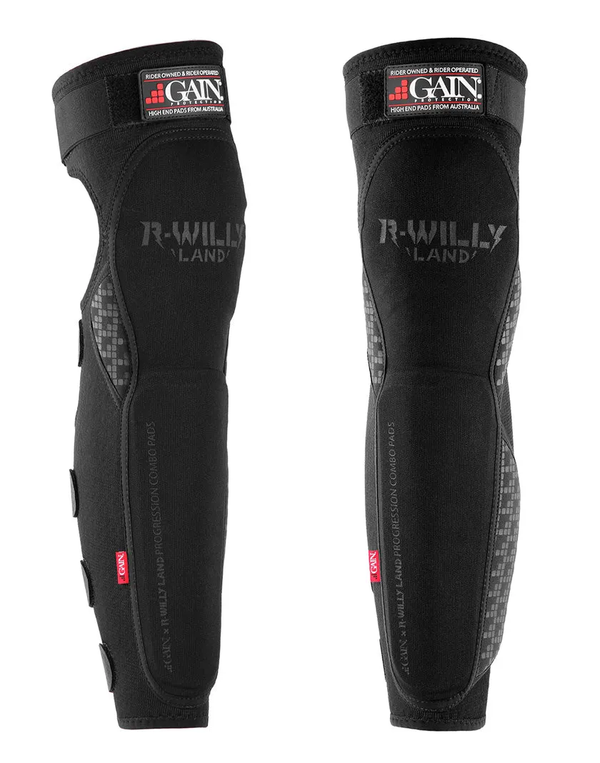 GAIN X R WILLY LAND "PROGRESSION" V2 KNEE/SHIN COMBO PADS