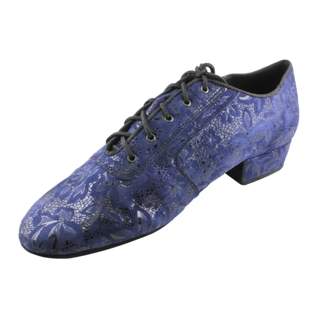 Galex 1109 Oxford Flexi M, Navy Blue Lace Leather, Men's Smooth Dance Shoes