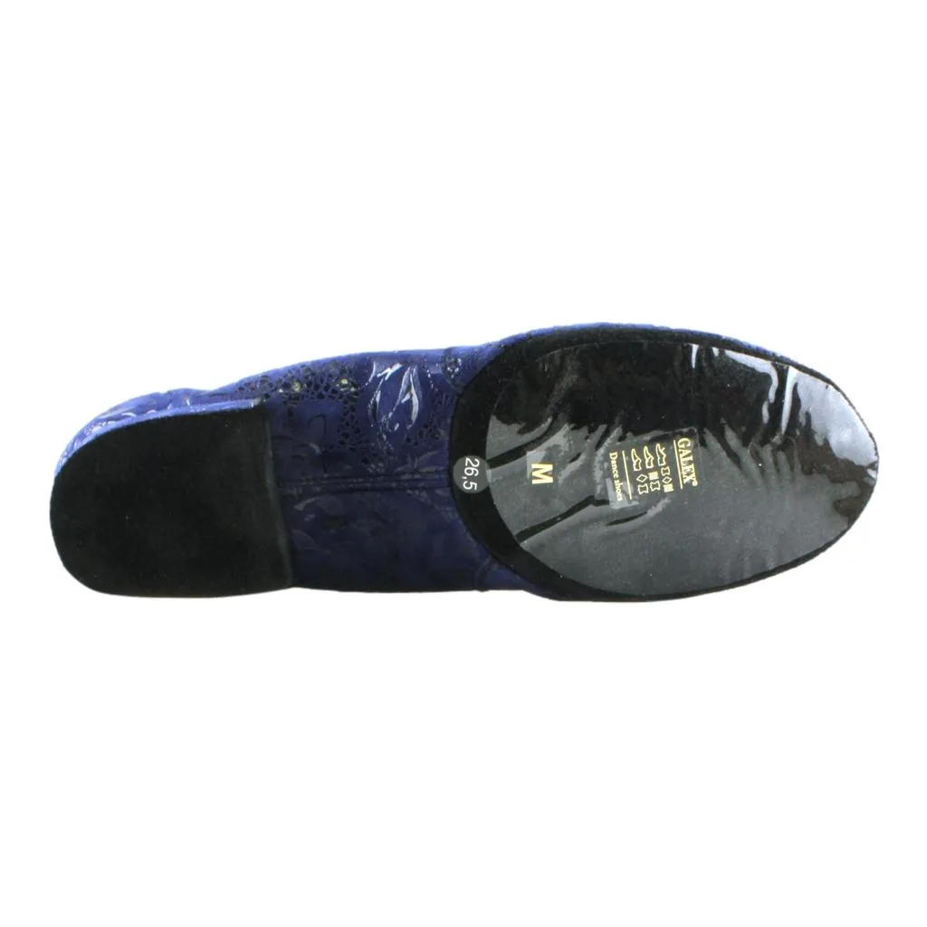 Galex 1109 Oxford Flexi M, Navy Blue Lace Leather, Men's Smooth Dance Shoes