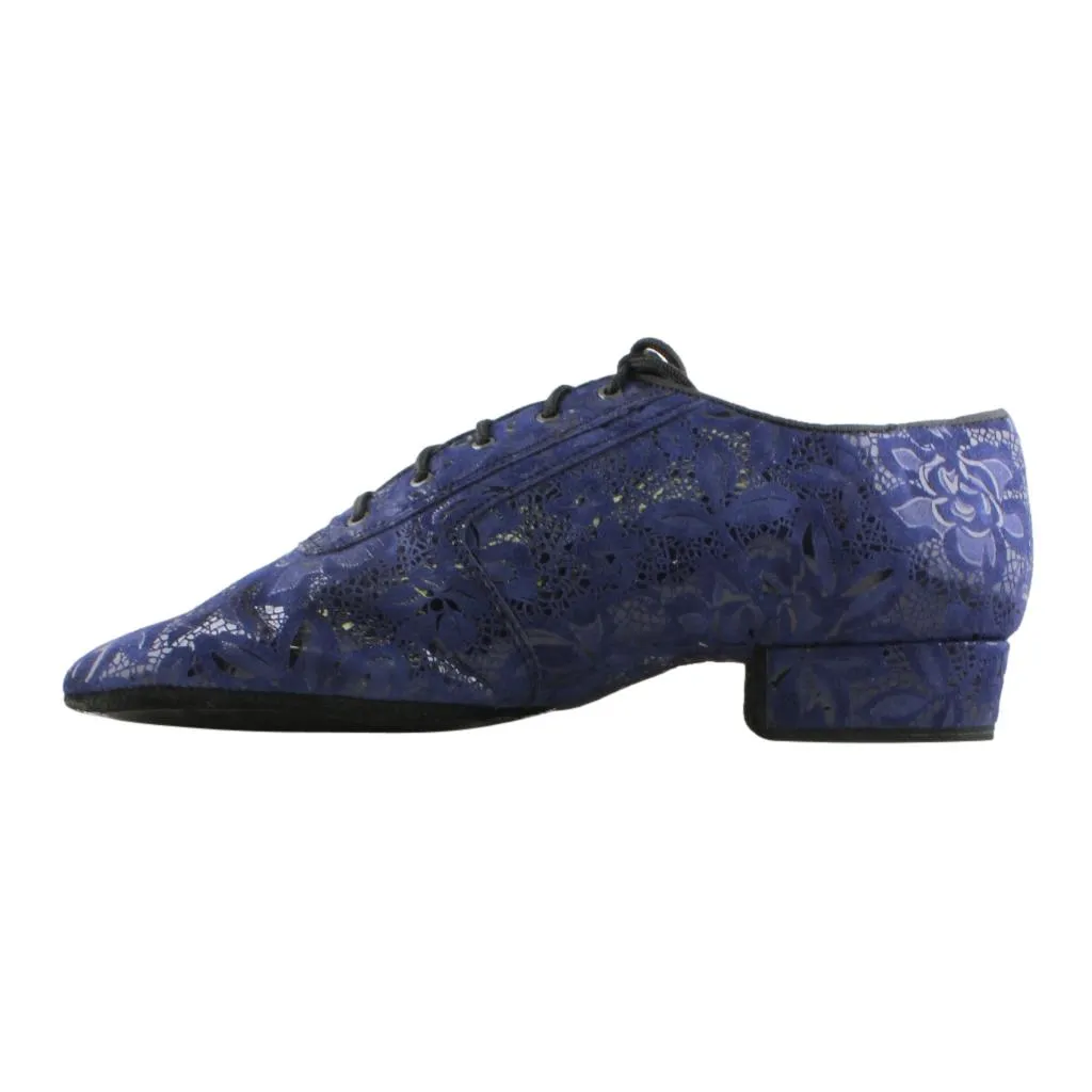 Galex 1109 Oxford Flexi M, Navy Blue Lace Leather, Men's Smooth Dance Shoes