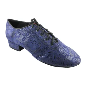 Galex 1109 Oxford Flexi M, Navy Blue Lace Leather, Men's Smooth Dance Shoes