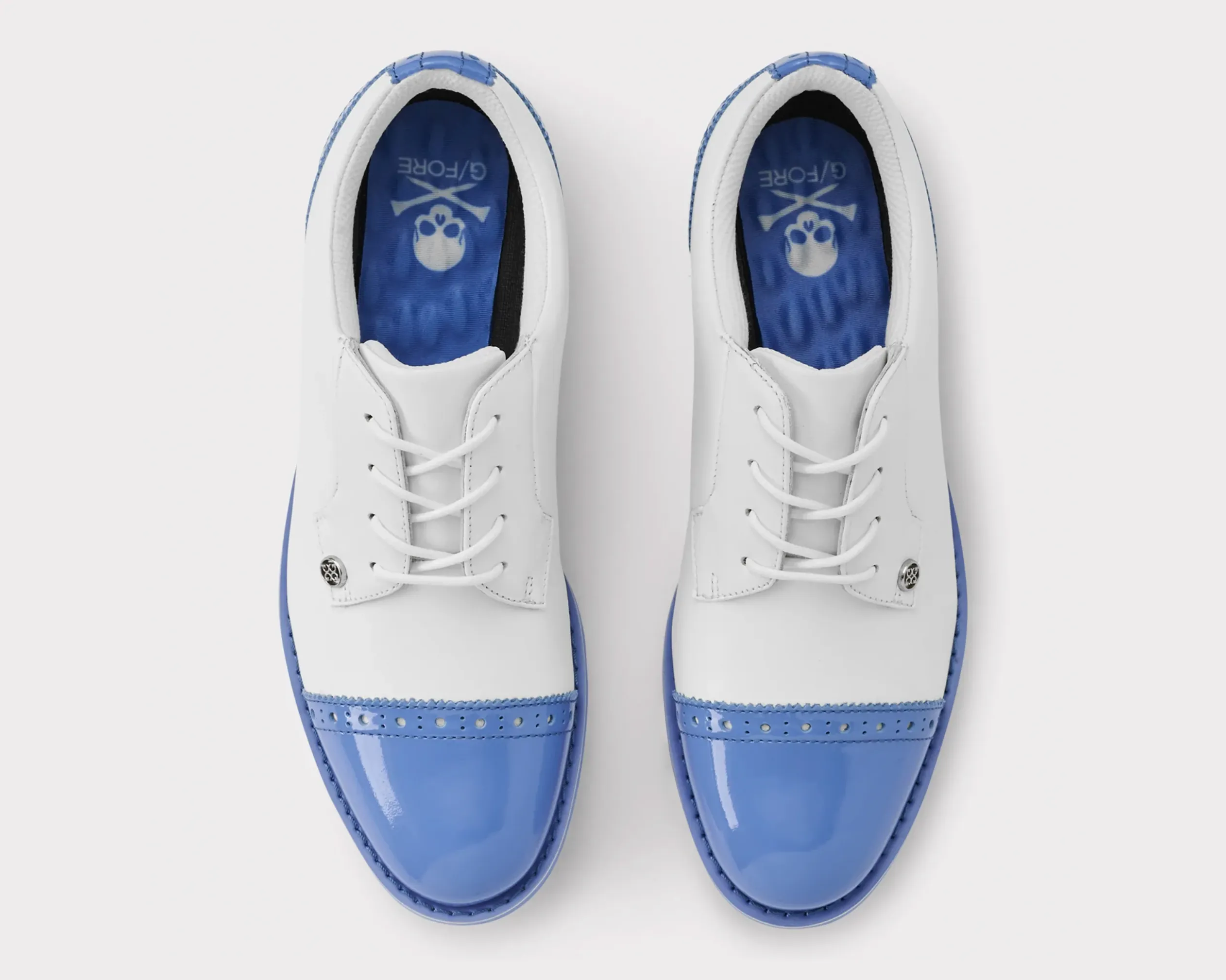 G/Fore Women's Cap Toe Gallivanter Golf Shoe - SNOW/VISTA