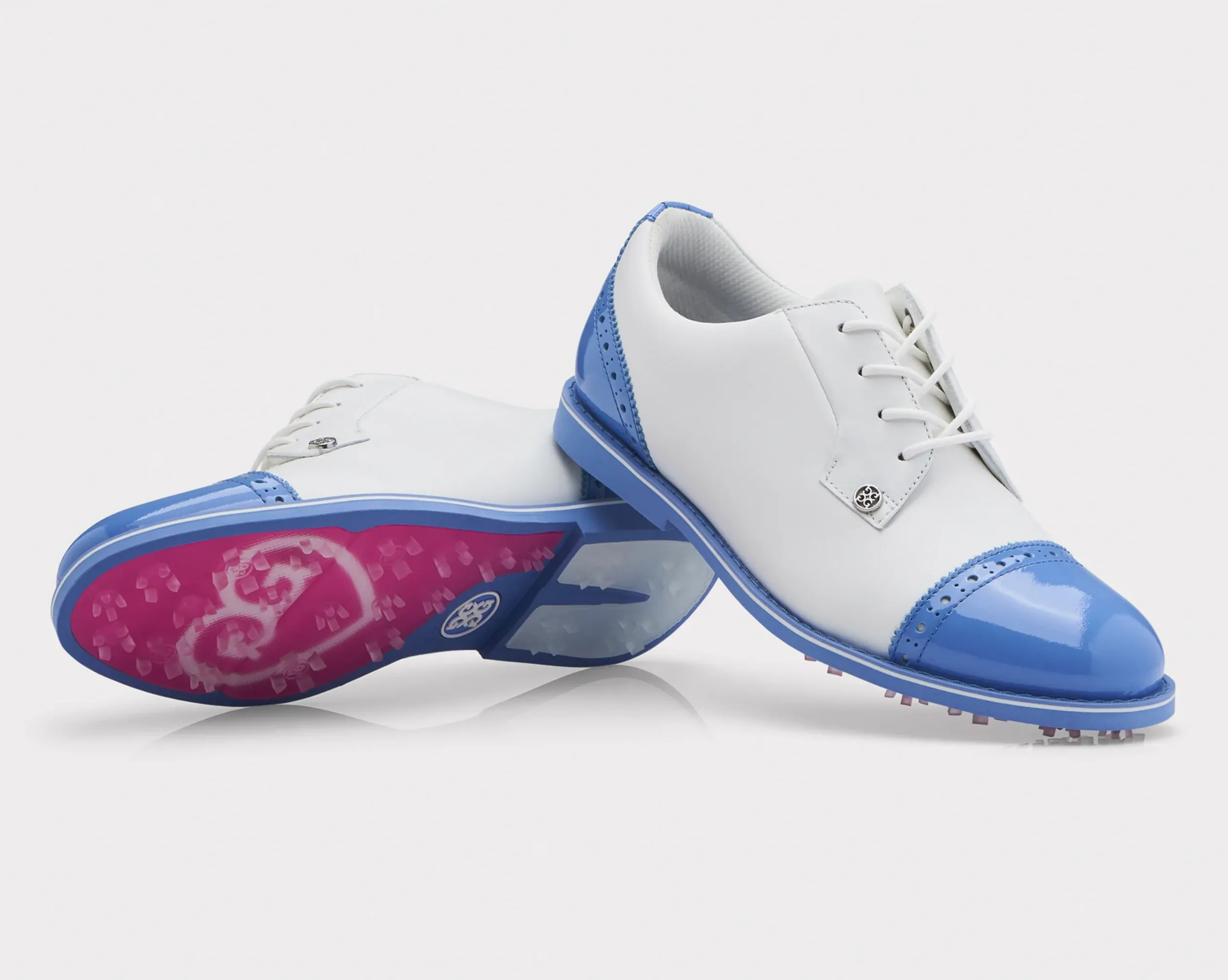 G/Fore Women's Cap Toe Gallivanter Golf Shoe - SNOW/VISTA