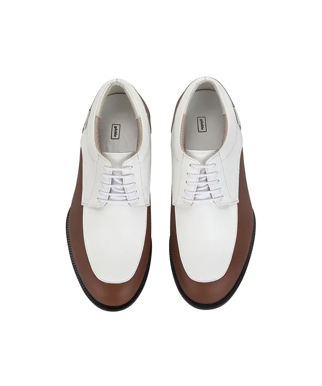 Giclee Unisex Oldies Goodies Premium Leather Golf Shoes - Brown