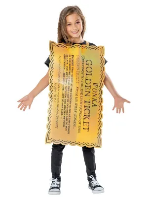 Golden Ticket Costume Willy Wonka