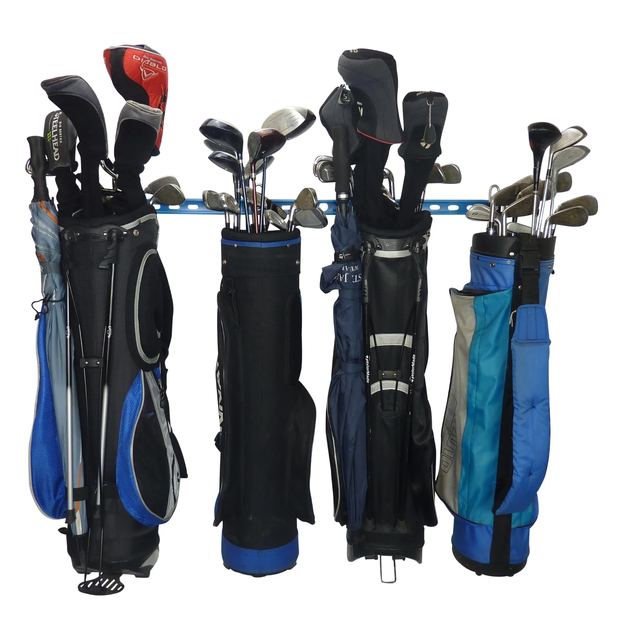 Golf Club Bag Storage Wall Hook & Organiser Rack