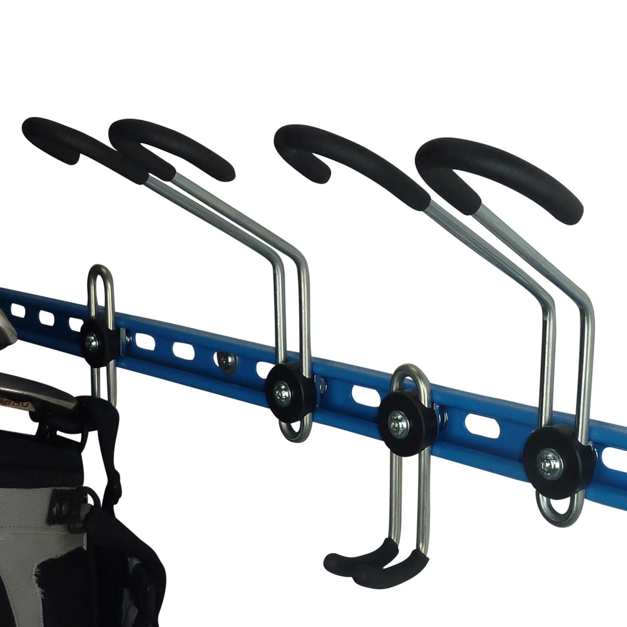 Golf club wall storage - extra GearHooks® for golf bags, trolleys, clubs, clothing and shoes. GearHooks®