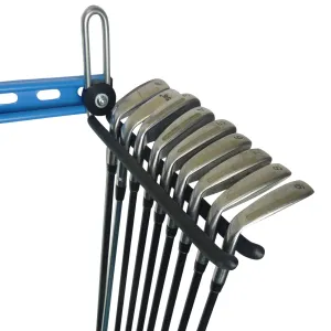 Golf club wall storage - extra GearHooks® for golf bags, trolleys, clubs, clothing and shoes. GearHooks®